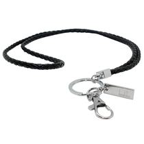 Fashion strong simple leather woven lanyard Student work card sling Chest tag tag lanyard can be printed lLOGO