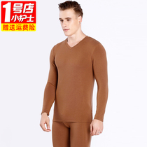 Little nurse underwear mens V-collar modal autumn clothes and trousers set thin self-heating elastic base cotton sweater