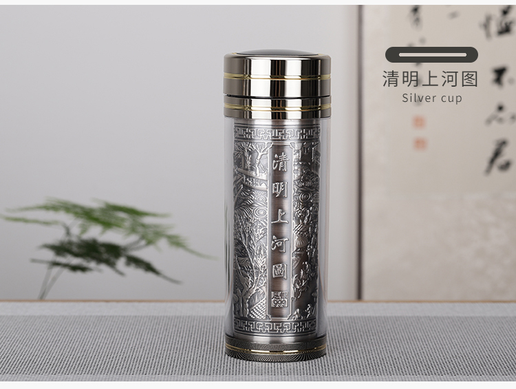 純銀製　御盃　118g Amazon.com: 999 純銀健康護理杯水杯銀茶杯高檔男女保溫瓶杯新奇
