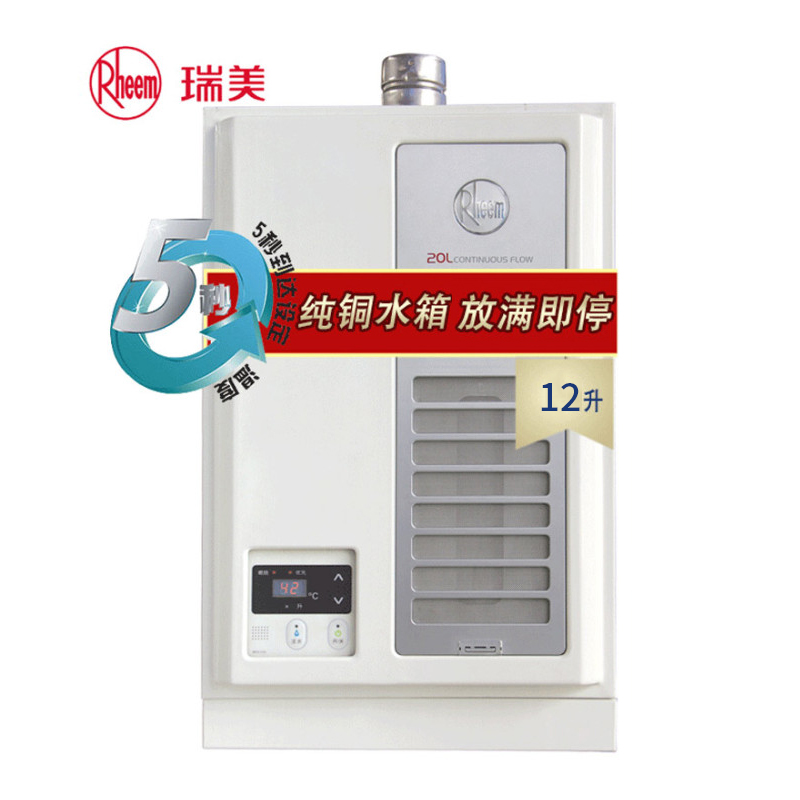 Rheem Ri Beauty Instantaneous Gas Water Heater Home Gas 12 16 20L Intelligent thermostatic strong row bathing