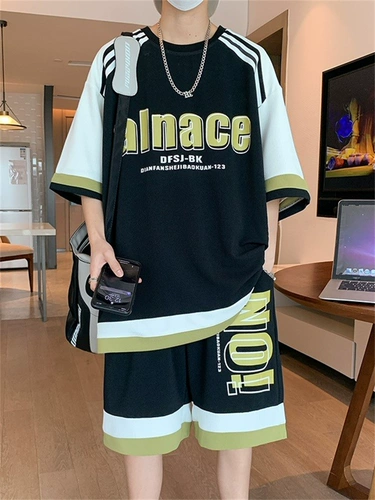 Шелковая быстросохнущая футболка с коротким рукавом для мальчиков, комплект, подходит для подростков