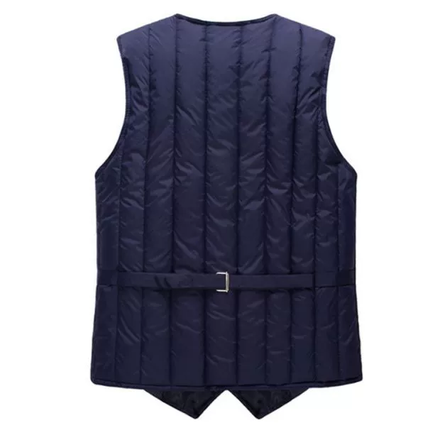 [Đặc biệt hàng ngày] mùa thu nam mùa đông mới xuống vest vest cotton trung niên màu rắn xuống vest cotton - Áo vest cotton áo ba lỗ nam form rộng