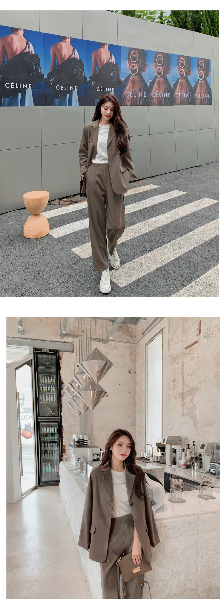 パンツセットアップ 女性用テーラードジャケット上下セット