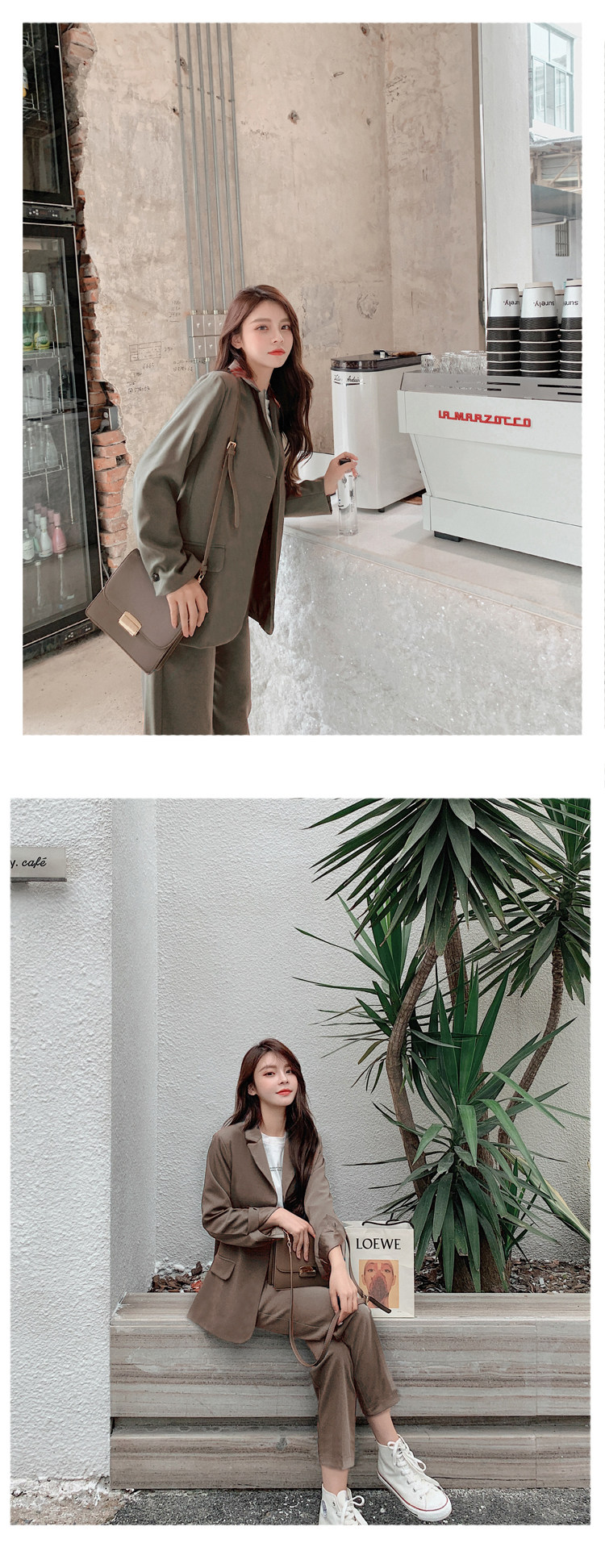 パンツセットアップ 女性用テーラードジャケット上下セット