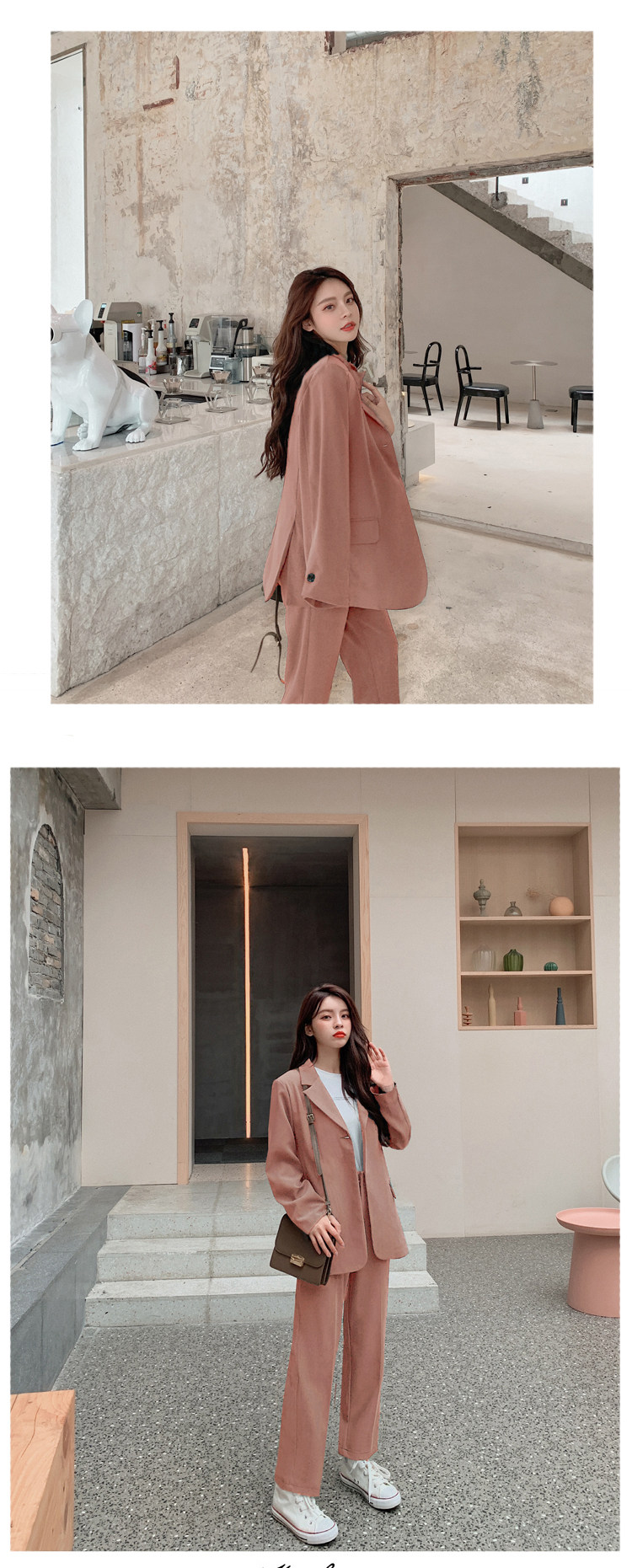 パンツセットアップ 女性用テーラードジャケット上下セット