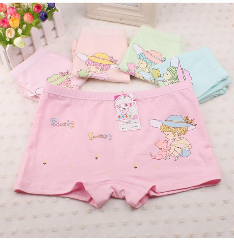 Đồ lót cotton 8 trẻ em 10 cậu bé lớn bé gái hoạt hình quần short 12-13 học sinh tiểu học và trung học quần sip nam