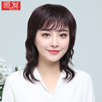 Wig woman long hair curly hair New hair sets live-action hair short hair styling temperament All headgear Natural Fashion Summer