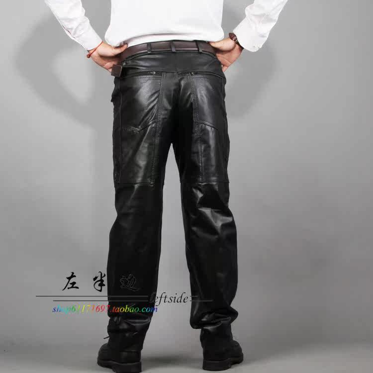 Pantalon cuir homme droit pour hiver - Ref 1493306 Image 13
