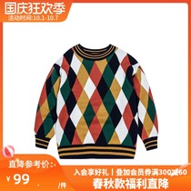 Gruijia boys pullover sweater new autumn new childrens clothing boys jacket long sleeve sweater knit music