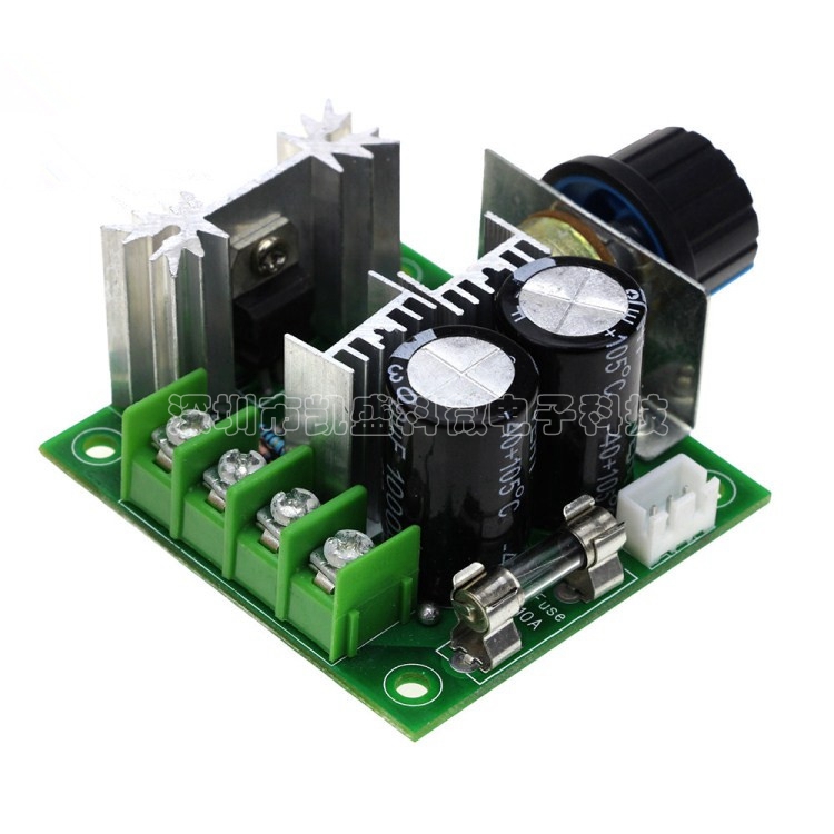 Variable speed throttle motor controller switch 12V-40V10APWM motor DC stepless speed regulator fan