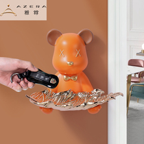 Violent Bear Living Room Pendant Wall Adornment Wall Decoration in doorway Xuanguan Key to contain modern light extravagance