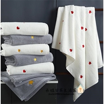 Japanese cotton absorbent quick-drying men and women bath towel couples dont lose hair thickened can wear three-piece gp towels