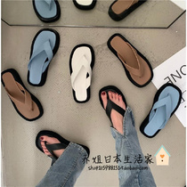 Japanese thick-bottomed Flip-flops female summer GP outside wear Joker casual non-slip niche pine bottom soft sandals