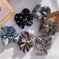 Japanese wild large intestine Hairband ins Japanese simple temperament gp head rope female Net red hair band headdress tide