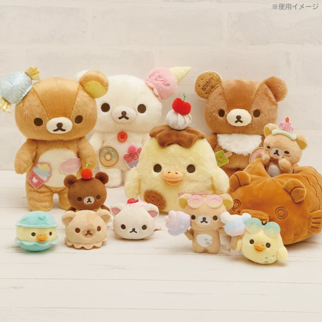Японский San-X Easy Bear RILAKKUMA Dim Sum Play Park Дессерт плюшевая кукла