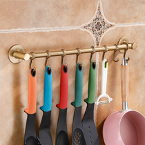 Kitchen hook row hook strong sticky hook multi-purpose kitchen utensil storage rack spoon spatula hanging rack antique wall-mounted