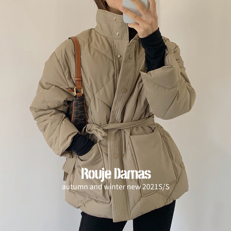 France Rouje Damas Winter Gao Ning Lingling Linglei Warm Cotton Pocket Pocket Pocket Black Low Coat France Rouje Damas Winter Gao Ning Lingling Linglei Warm Cotton Pocket Pocket Pocket Black Low Coat