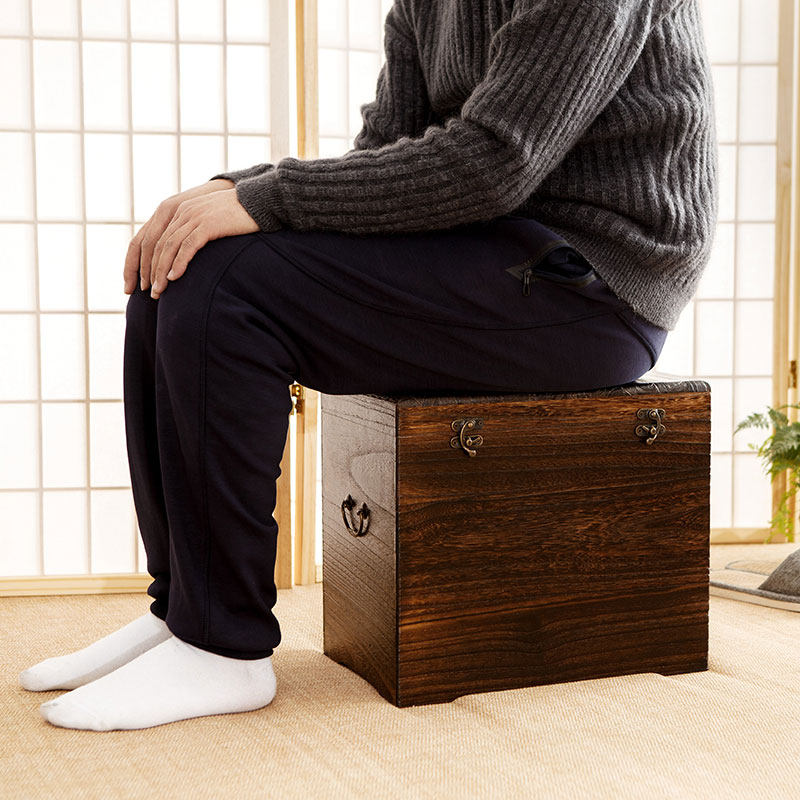 Solid wood containing stool containing box adult changing shoes stool multifunction sofa stool tea table stool imitation ancient containing box