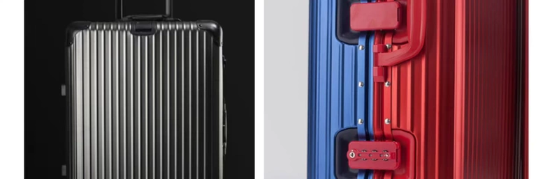 Tất cả các hộp nhôm mờ Seiko phiên bản kim loại khóa xe đẩy trường hợp hành lý phổ bánh xe vali nam và nữ kinh doanh lên máy bay - Va li