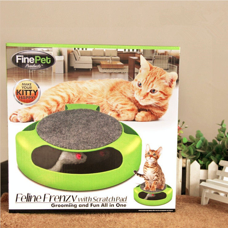 Special Price Pet Kitty Toys No Movie Rat Cat Turntable Tease Cat Fun Disc Kitty Interactive Puzzle Toy Cat Grab Board