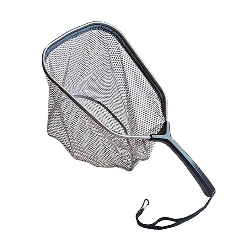 Luya Road Net Portable Creek Handle Net Coated Adhesive Fly Anti-Handling Network Aluminum Fish Net