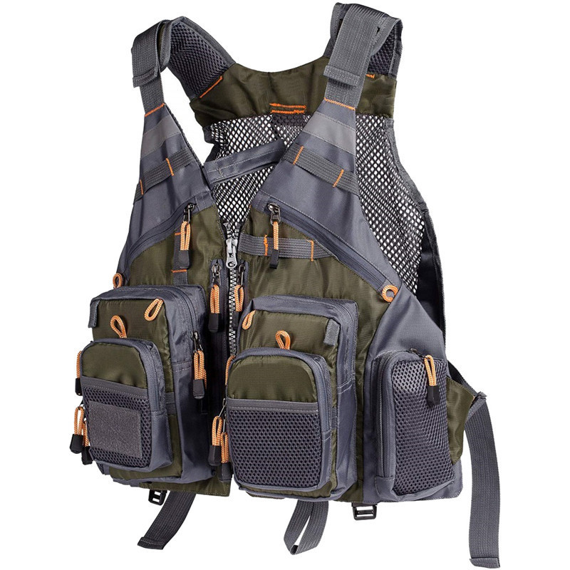 Fishing Life Jacket, Professional Fishing Vest, Lure Vest, Multifunctional Fishing Gear Collection, Vest for Men, Trendy