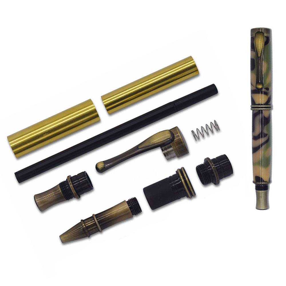 Rizheng 234#scholar ball pen accessories, black signature pen accessories, high-end gift metal pens for men