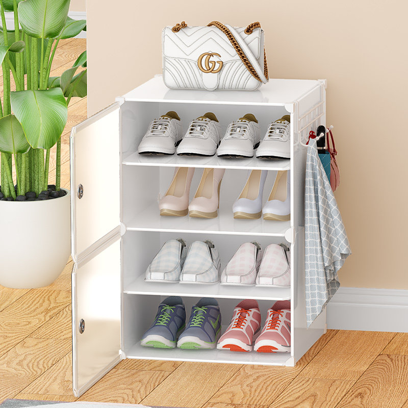 Simple Shoe Rack Son Home Doorway Small Narrow Room Dust Shoes Containing Box Dorm Shoes Cabinet 2023 New Exploits-Taobao