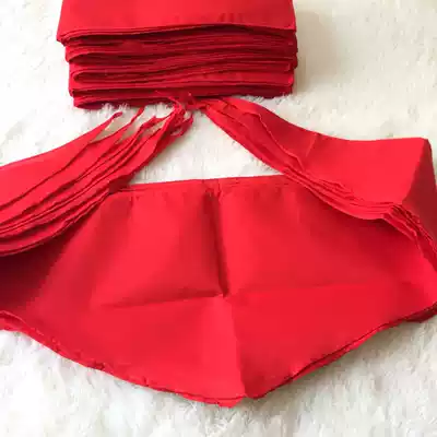 Primary school student red scarf 1 2 meters long cotton does not shrink