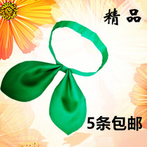 5 standard primary school students green scarf Green bow tie Shanghai Primary school first and second grade students wear a unified