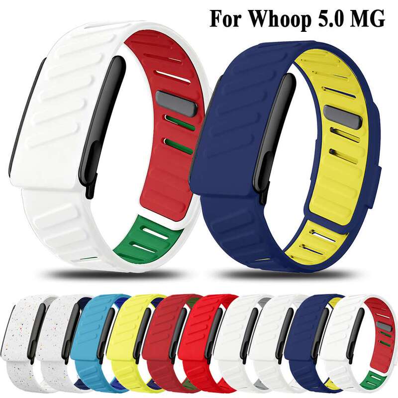 Suitable for Google Fitbit Air Silicone Two-Tone Whoop 5.0 Same Style Watch Band, Sporty, Fashionable, Outdoor, Multi-Color Suitable for Google Fitbit Air Silicone Two-Tone Whoop 5.0 Same Style Watch Band, Sporty, Fashionable, Outdoor, Multi-Color