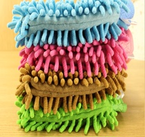 Chenille rag gloves Double-sided polypore plush cleaning car gloves Rag thickened does not fade does not fall off the velvet