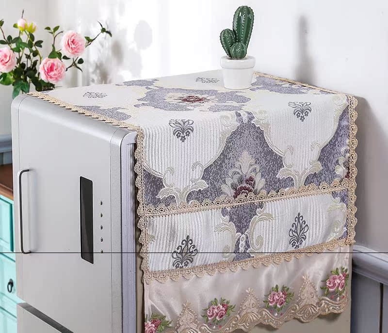 Tủ lạnh bọc vải ngăn tủ lạnh bẩn vải che cửa đơn bụi bảo vệ khăn che thiết bị sóng bánh xe cửa duy nhất vườn - Bảo vệ bụi áo điều hoà nhật bản