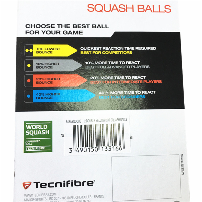 Tecnifibre Thái squash bay chuyên nghiệp đôi vàng điểm squash cạnh tranh đào tạo junior high school squash vợt bóng vợt wilson cầu lông