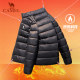 Camel Official Thin Down Jacket Men's 2022 Winter Stand Collar Warm Slim Short Sports Jacket Women