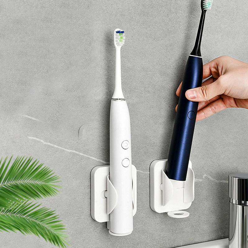 Japanese electric toothbrush holder wall-mounted rack free punch powder room automatic storage bracket placement artifact