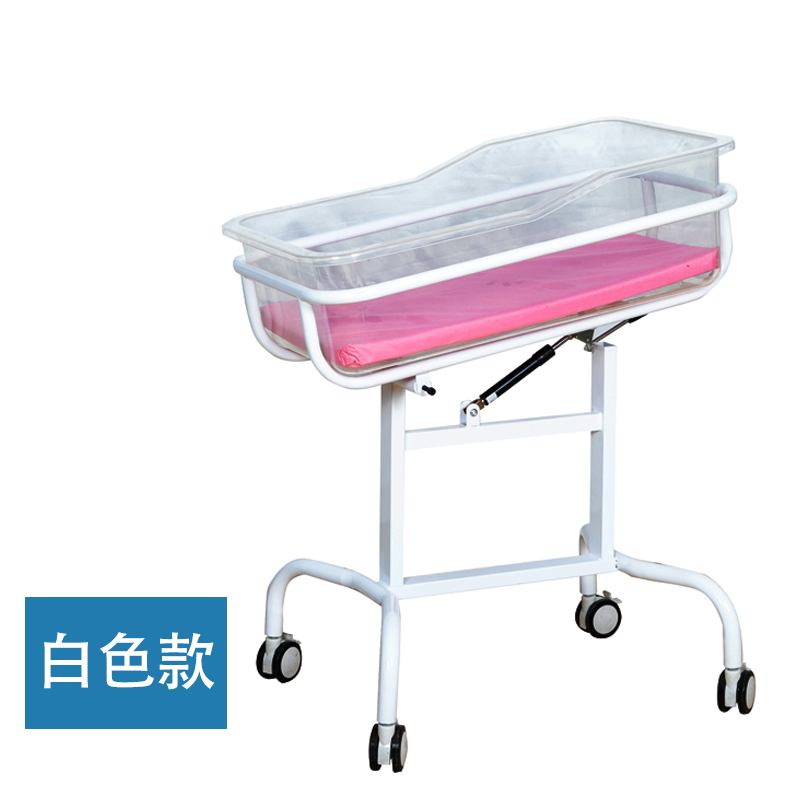 Hospital baby medical crib cart trolley confinement center clubhouse abs transparent nursing bed newborn