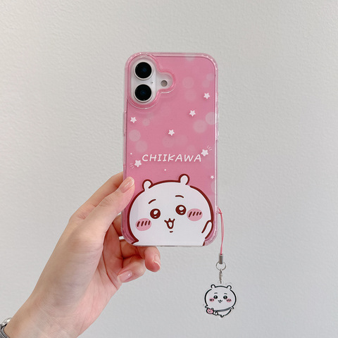 Style 3 — Girls Chiikawa Gradient Glitter iPhone Case
