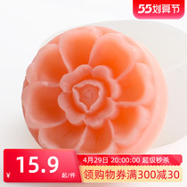 Handmade soap Soap Dispensing Handmade Soap Diy Silicone Mold Mini Mooncake Single Mode Mountain Tea Flowers Approx 35 gr