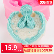 diy handmade soap mold silicone model Soap Soap Making Sharper single soap mold May the angel is about 85 gr