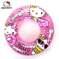 Maisca Hello Kitty Trẻ em bơi vòng 3-6-10 tuổi Em bé nách Cô bé cứu sinh nhẫn nổi - Cao su nổi phao tắm