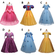 2018 Christmas new foreign trade explosive children Christmas dress girl dress cartoon princess dress cos dress
