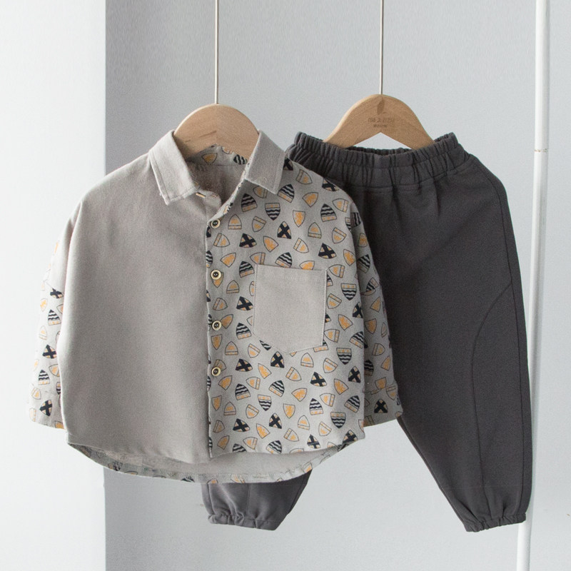 Dream is a knight boy's shirt long-sleeved children's shirt Korean version spring and autumn foreign style children's baby top trend