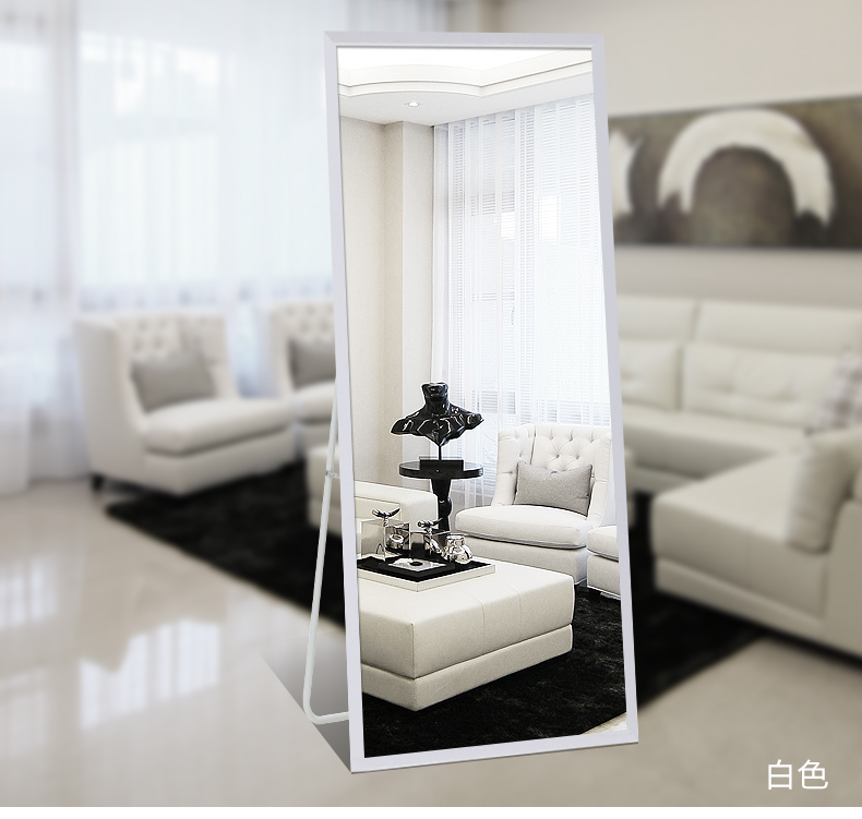 Nolsia treo tường gương thay đồ gỗ rắn cơ thể gương phòng ngủ đơn giản hiện đại phù hợp gương sàn gương - Gương gương ghép