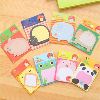 Animal Home Creative Sticky Notes, Cute and flexible sticky Notes, Stationery Mini Office Sticky Notes, N-time Sticky Notes