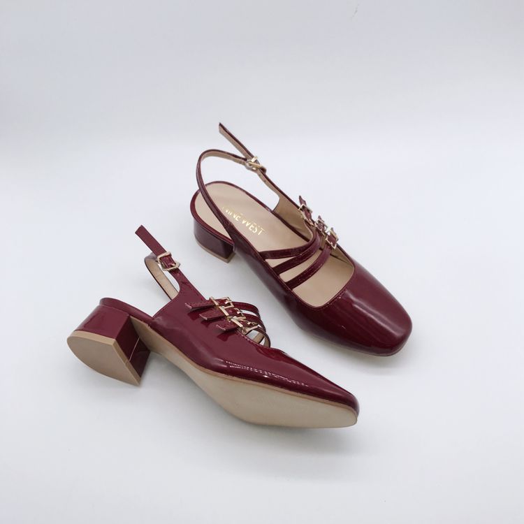 Giày cao gót Mary Jane đế vuông Nhật Bản dày hoang dã với giày nữ cỡ lớn 42 yard 43 yard dép sandal nữ