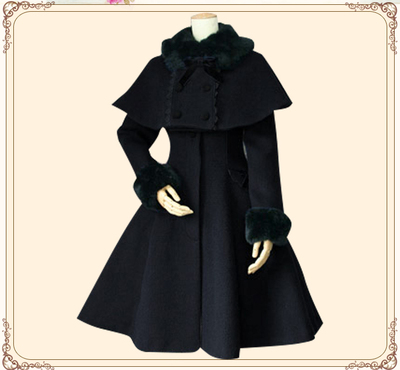 taobao agent Fitted retro woolen woolen coat for princess, Lolita style