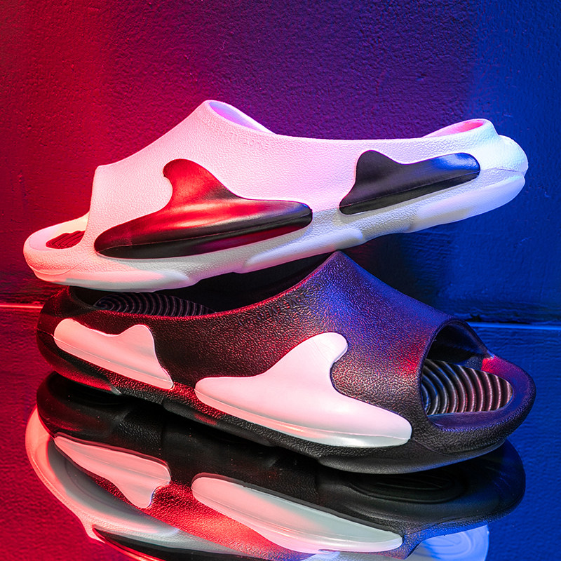 Grass card No midlife with slippers male and outside wearing fashion trendy and a word drag outdoor anti-slip sports net red and cold