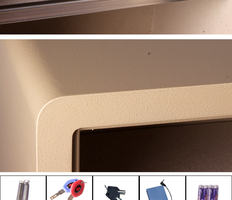 Tiger King Home Office Nhỏ Mini Wall An toàn Điện tử Tủ an toàn Cánh Tiger BGX-D1-40AH - Két an toàn két sắt lock and lock