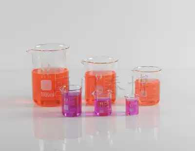 Glass beaker 25ml50ml100ml250ml500ml1000ml2000ml high temperature resistant measuring cup with scale